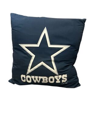 Dallas Cowboys Navy Star Logo Large Pillow